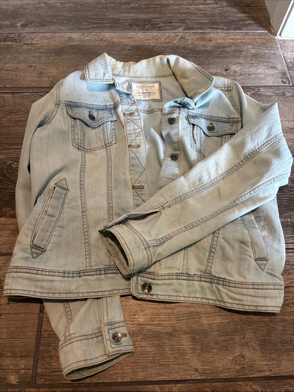 Acid washed Sonoma Denim Jean Jacket